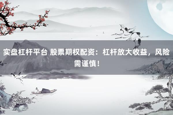 实盘杠杆平台 股票期权配资：杠杆放大收益，风险需谨慎！