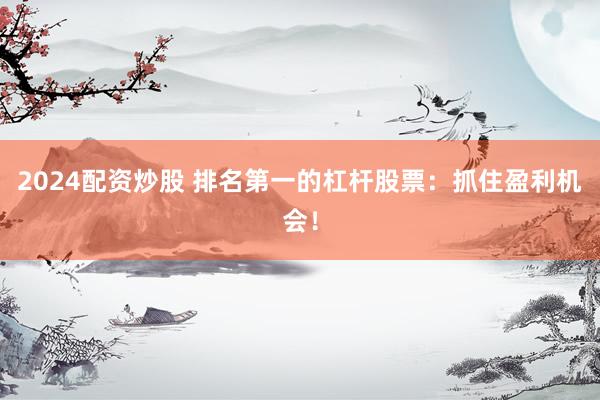 2024配资炒股 排名第一的杠杆股票：抓住盈利机会！